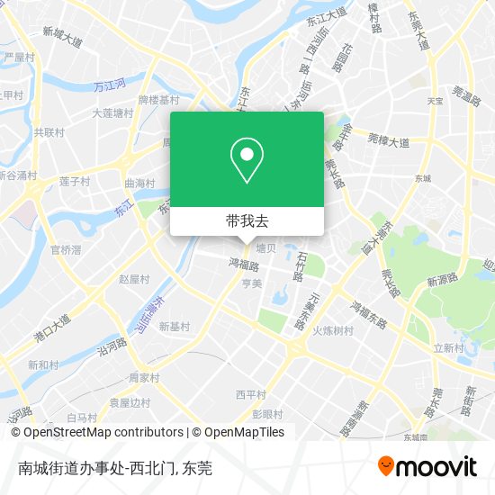 南城街道办事处-西北门地图