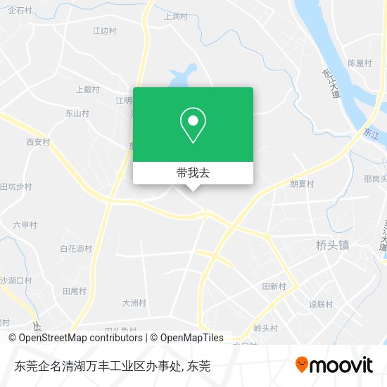 东莞企名清湖万丰工业区办事处地图