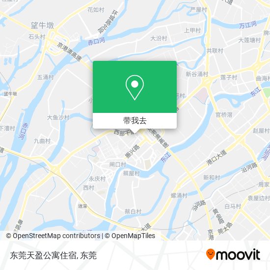 东莞天盈公寓住宿地图