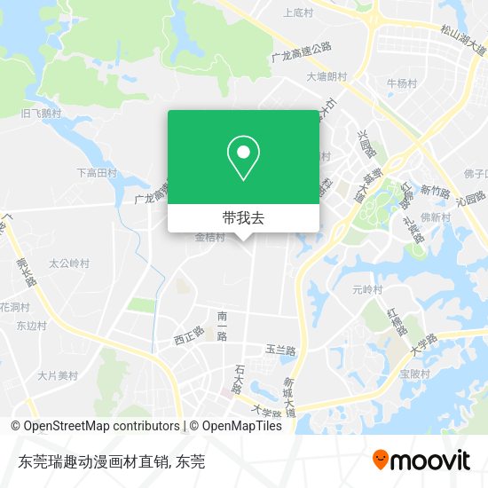 东莞瑞趣动漫画材直销地图