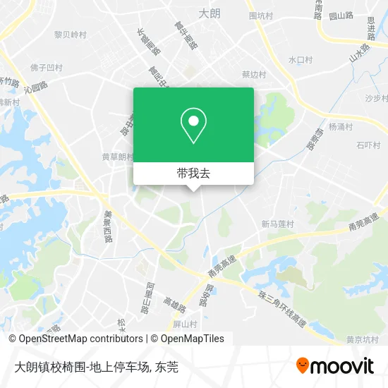 大朗镇校椅围-地上停车场地图