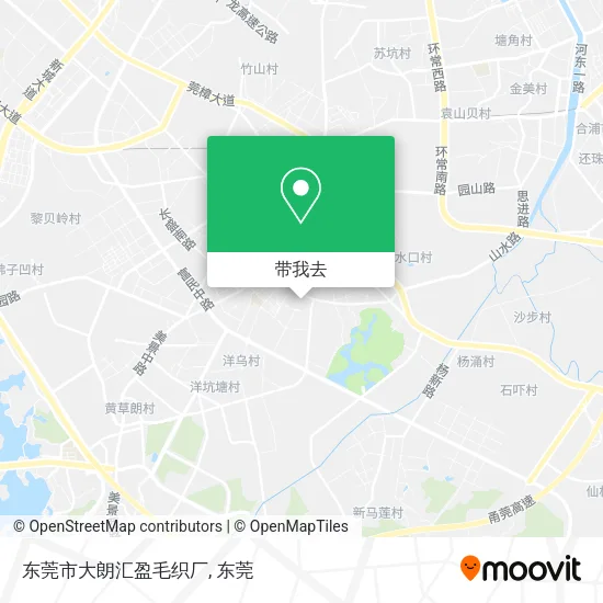 东莞市大朗汇盈毛织厂地图