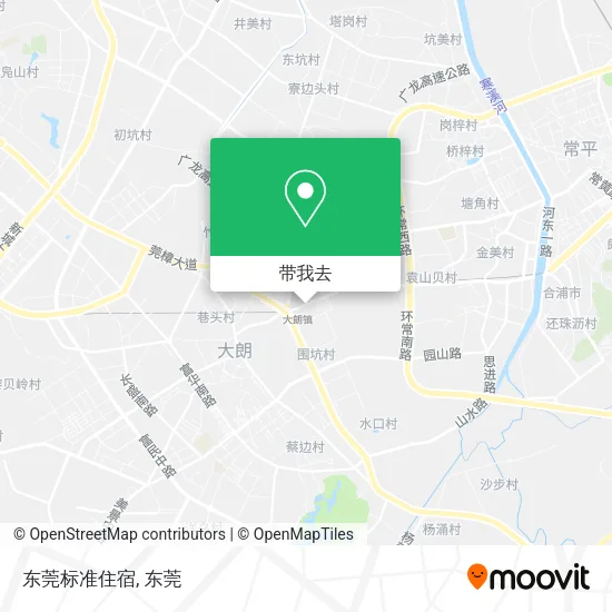 东莞标准住宿地图