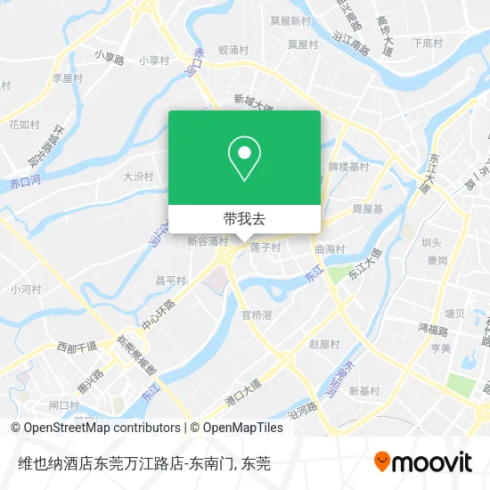 维也纳酒店东莞万江路店-东南门地图