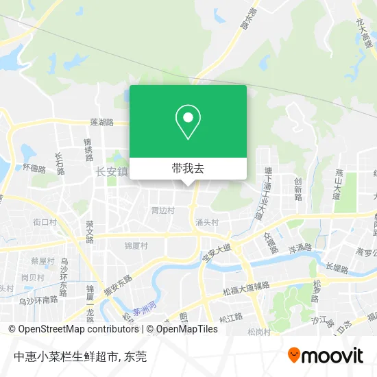 中惠小菜栏生鲜超市地图