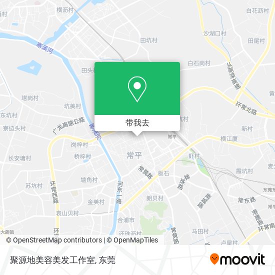 聚源地美容美发工作室地图