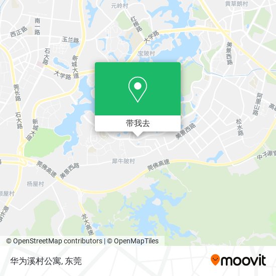 华为溪村公寓地图