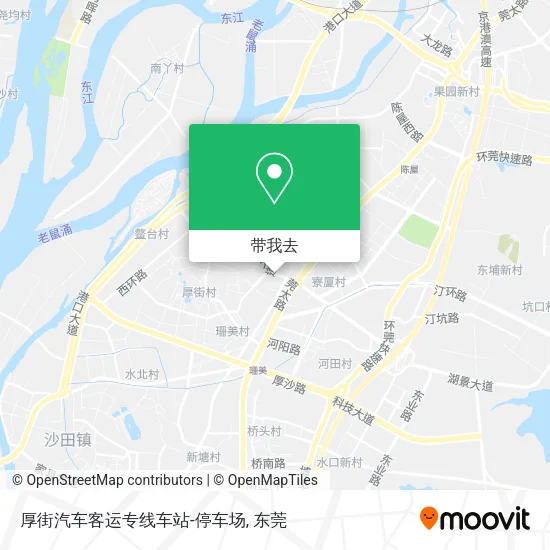 厚街汽车客运专线车站-停车场地图