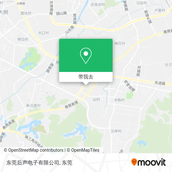 东莞后声电子有限公司地图