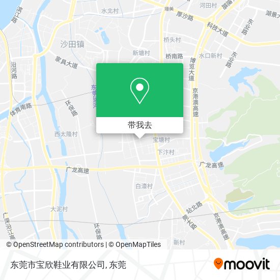 东莞市宝欣鞋业有限公司地图
