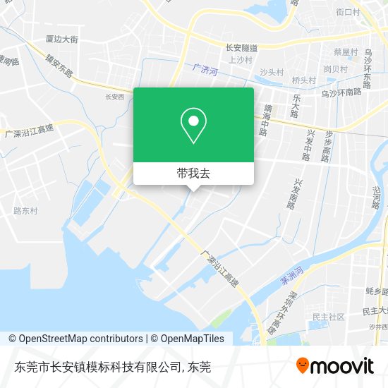 东莞市长安镇模标科技有限公司地图