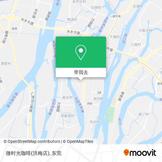 微时光咖啡(洪梅店)地图