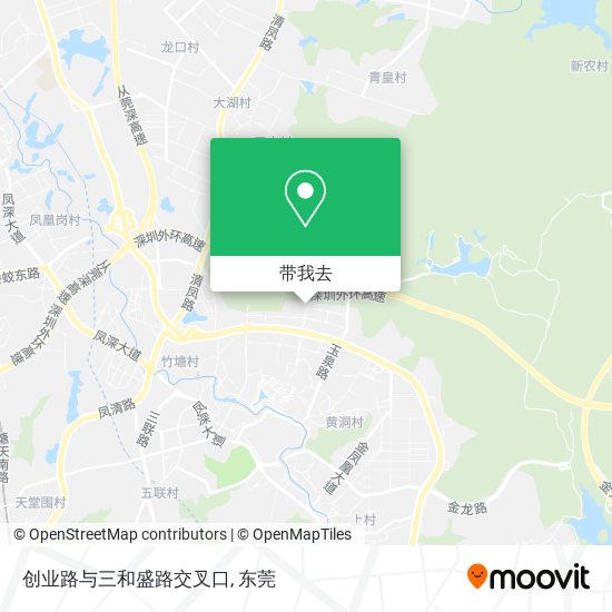 创业路与三和盛路交叉口地图