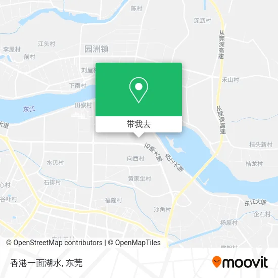 香港一面湖水地图