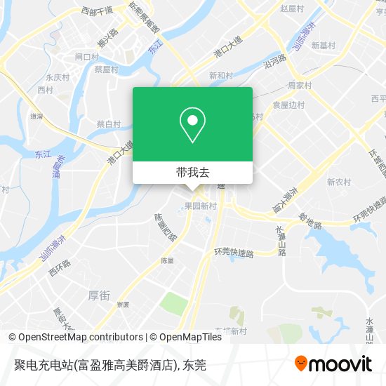 聚电充电站(富盈雅高美爵酒店)地图