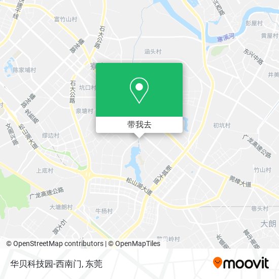 华贝科技园-西南门地图