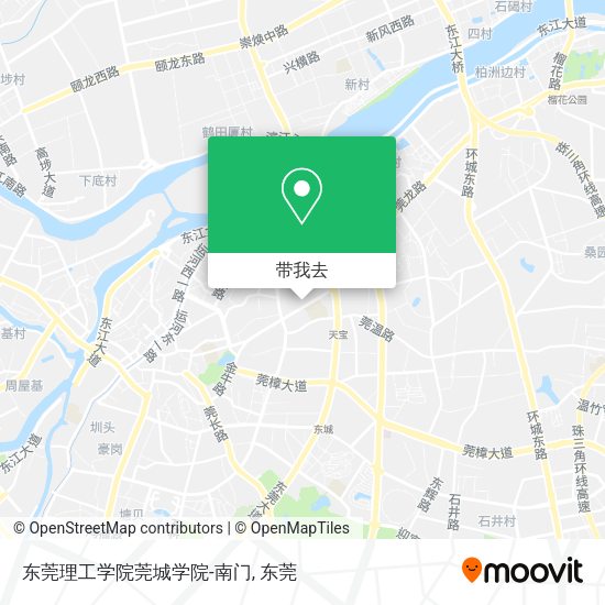 东莞理工学院莞城学院-南门地图