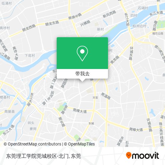 东莞理工学院莞城校区-北门地图