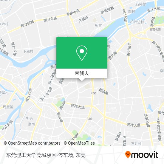 东莞理工大学莞城校区-停车场地图