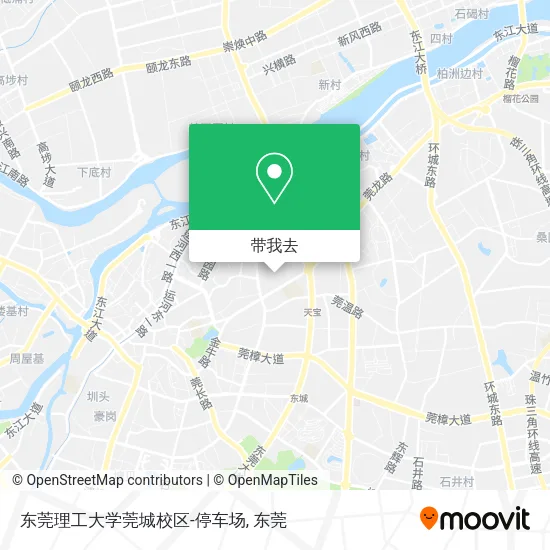 东莞理工大学莞城校区-停车场地图