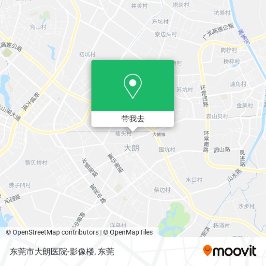 东莞市大朗医院-影像楼地图