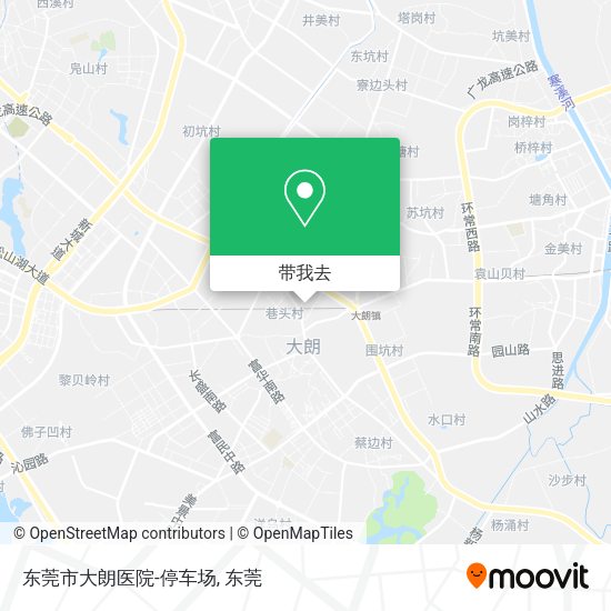 东莞市大朗医院-停车场地图