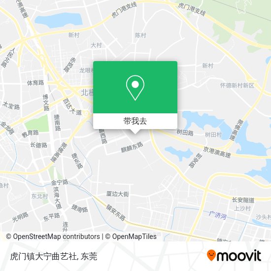 虎门镇大宁曲艺社地图