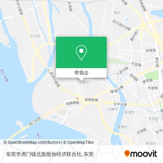 东莞市虎门镇北面股份经济联合社地图