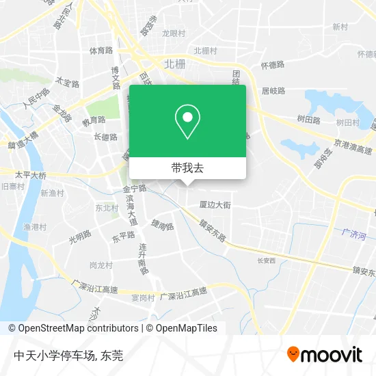 中天小学停车场地图