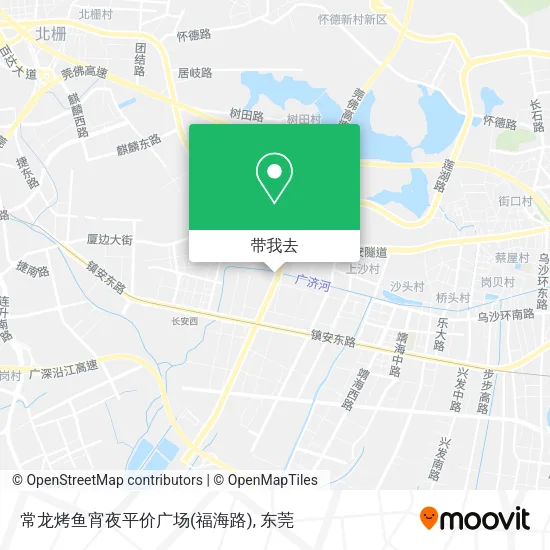 常龙烤鱼宵夜平价广场(福海路)地图