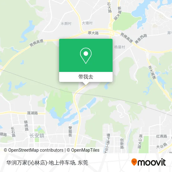 华润万家(沁林店)-地上停车场地图