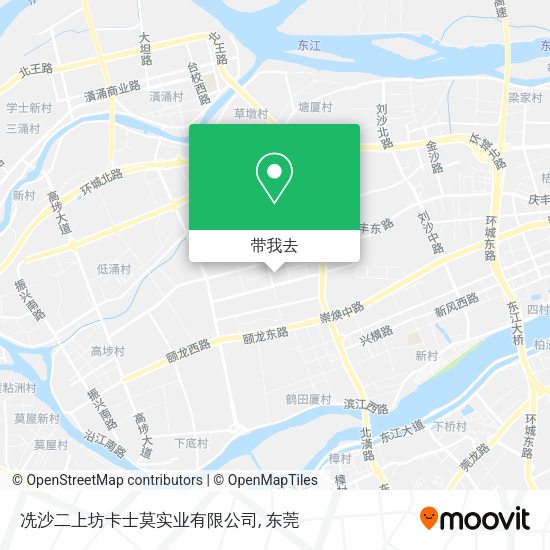 冼沙二上坊卡士莫实业有限公司地图