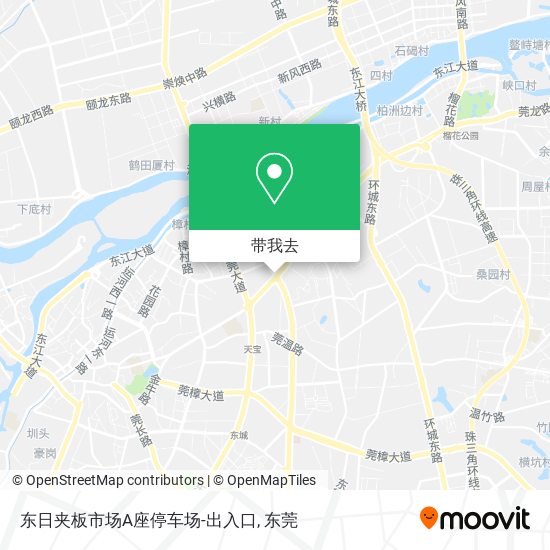 东日夹板市场A座停车场-出入口地图
