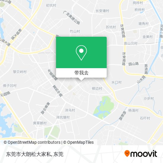 东莞市大朗松大家私地图