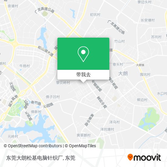 东莞大朗松基电脑针织厂地图