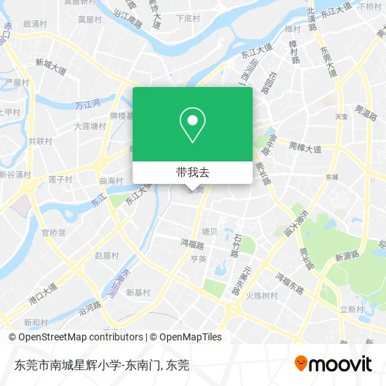 东莞市南城星辉小学-东南门地图