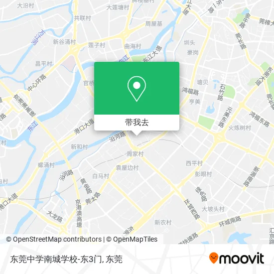 东莞中学南城学校-东3门地图