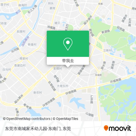 东莞市南城家禾幼儿园-东南门地图