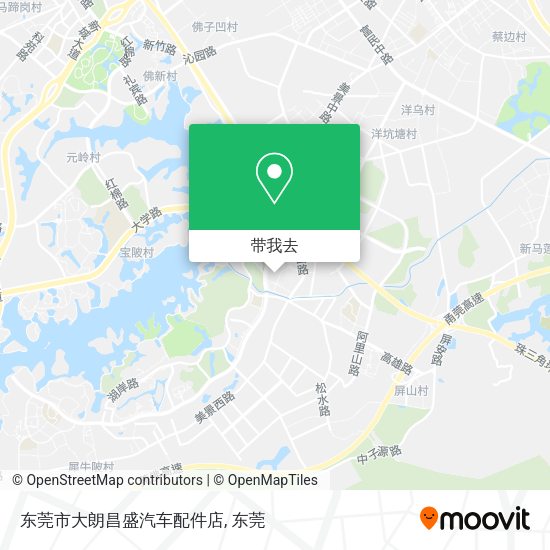东莞市大朗昌盛汽车配件店地图