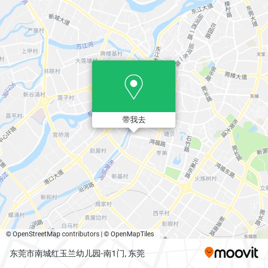 东莞市南城红玉兰幼儿园-南1门地图