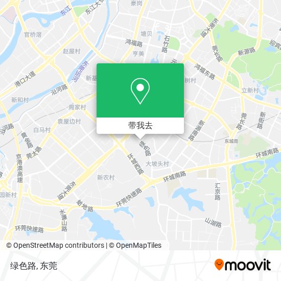 绿色路地图
