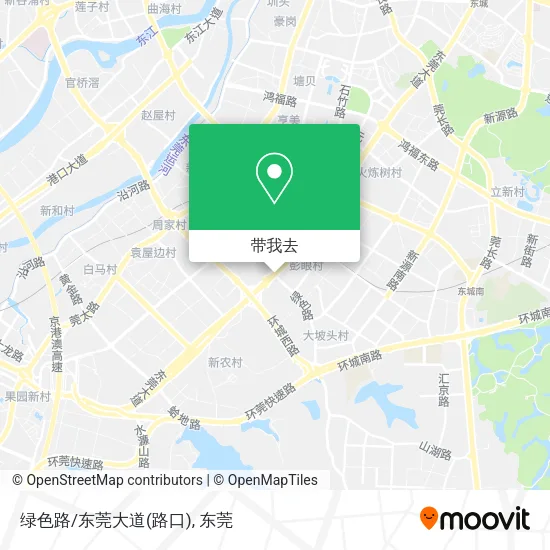 绿色路/东莞大道(路口)地图