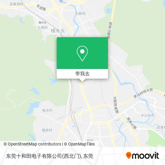 东莞十和田电子有限公司(西北门)地图