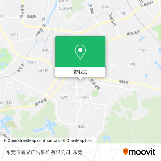 东莞市睿界广告装饰有限公司地图