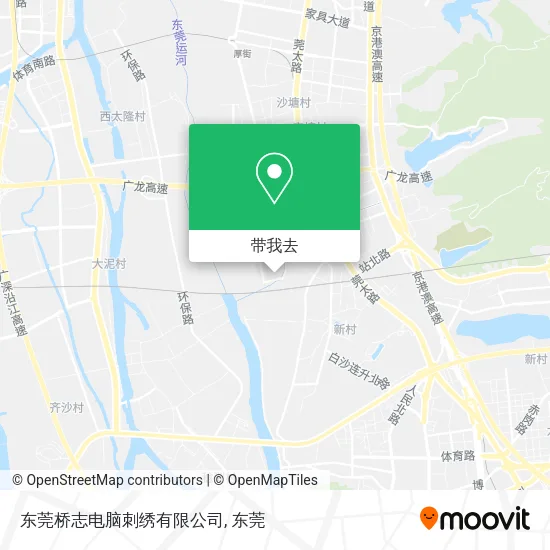 东莞桥志电脑刺绣有限公司地图