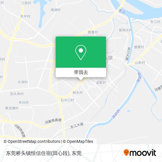 东莞桥头镇恒信住宿(田心段)地图