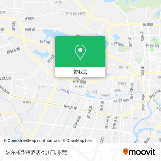 波尔顿华禧酒店-北1门地图