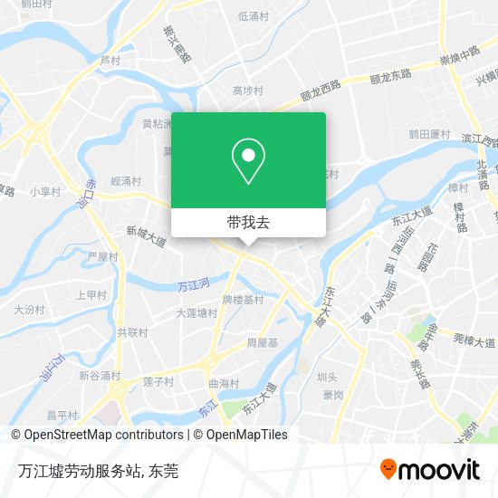 万江墟劳动服务站地图