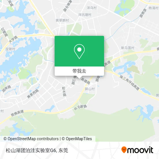 松山湖团泊洼实验室G6地图