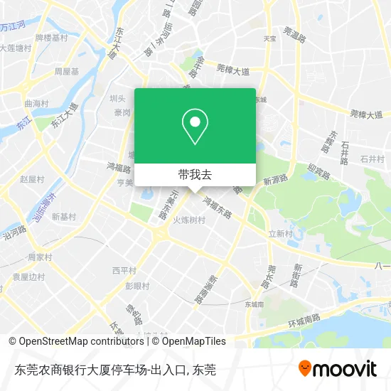 东莞农商银行大厦停车场-出入口地图